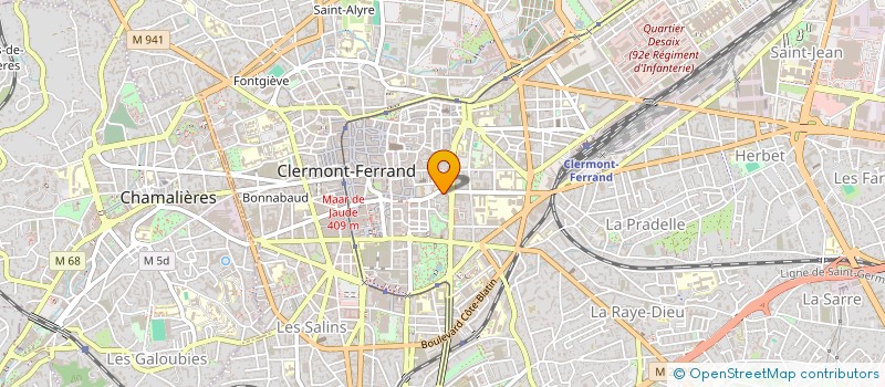 localisation de l'entreprise EUDOXIA GESTION  CLERMONT-FERRAND