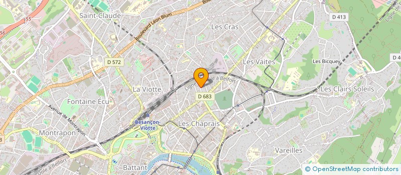 localisation de l'entreprise EUDOXIS SAS à BESANCON