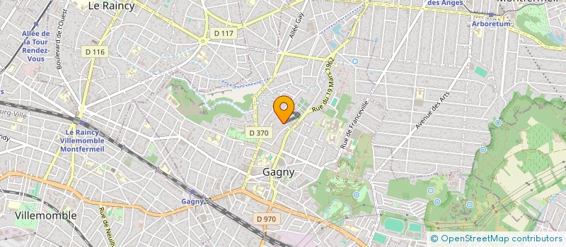 localisation de l'entreprise EUFAME HOLDING  GAGNY