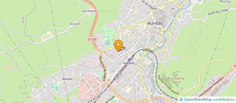 localisation de l'entreprise EUGE & MATT 15 à AURILLAC