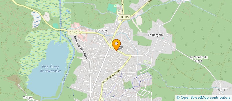 localisation de l'entreprise EUGEMONE  BISCARROSSE