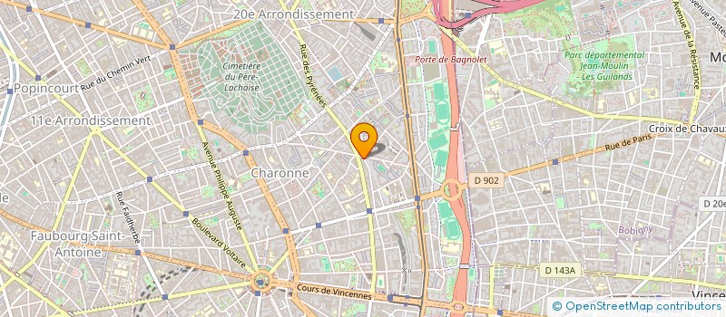 localisation de l'entreprise EUGENAT AUTO ECOLE  PARIS