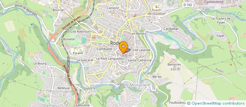 localisation de l'entreprise EUGENE 3  RODEZ