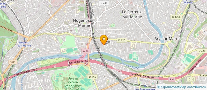 localisation de l'entreprise EUGENE ALLEN AGENCY  LE PERREUX-SUR-MARNE