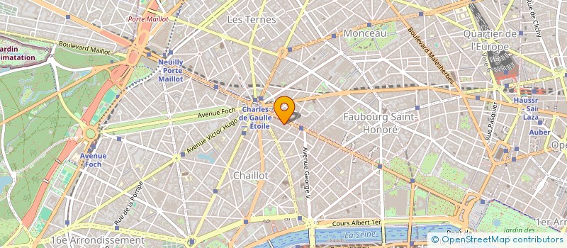 localisation de l'entreprise EUGENE CHAPLIN (FRANCE) SA à PARIS