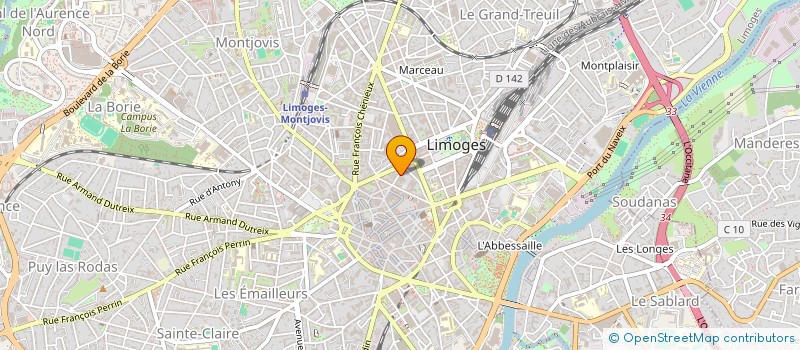 localisation de l'entreprise EUGENE CONCEPT à LIMOGES