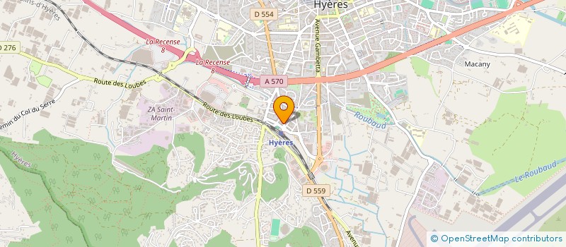 localisation de l'entreprise EUGENE LA GARDE à HYERES