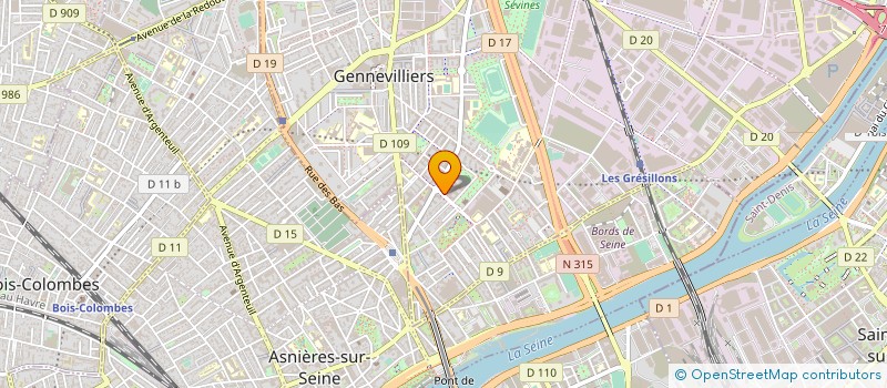 localisation de l'entreprise EUGENE-PERMA FRANCE à GENNEVILLIERS