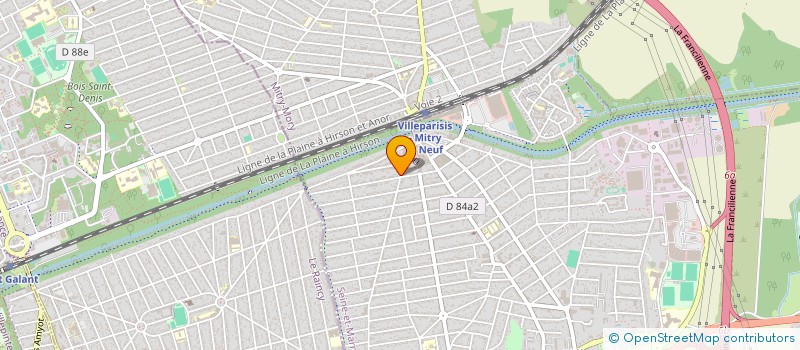 localisation de l'entreprise EUGENE VARLIN  VILLEPARISIS