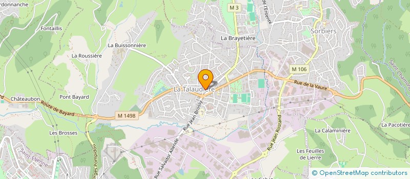 localisation de l'entreprise EUGENIE à LA TALAUDIERE
