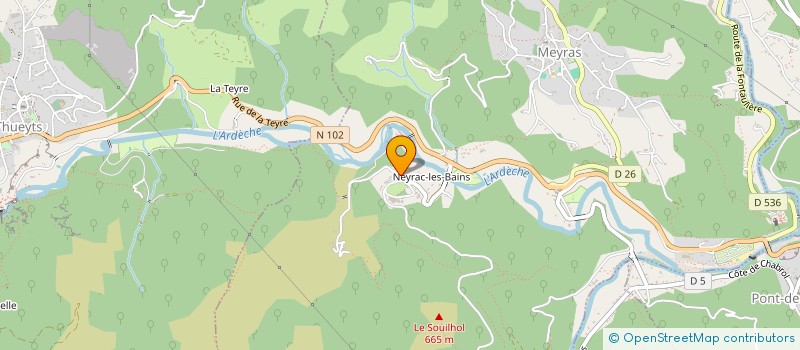 localisation de l'entreprise EUGENIE  MEYRAS