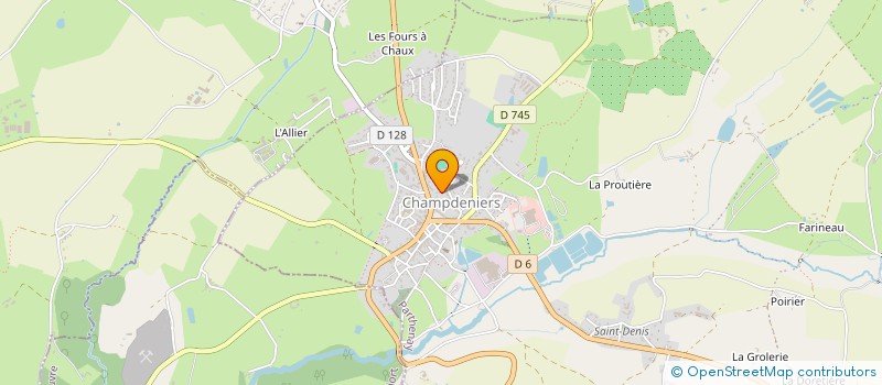 localisation de l'entreprise EUGENIE  CHAMPDENIERS