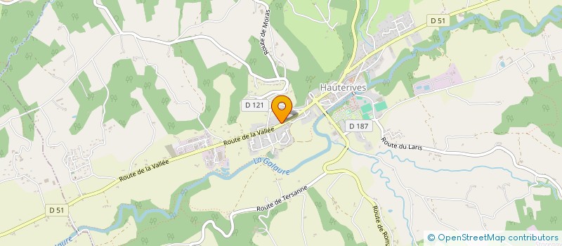 localisation de l'entreprise EUGENIE  HAUTERIVES