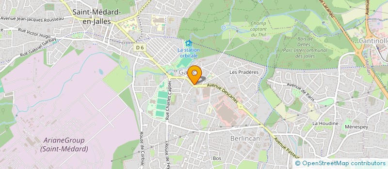 localisation de l'entreprise EUGENIE CONSEIL  SAINT-MEDARD-EN-JALLES