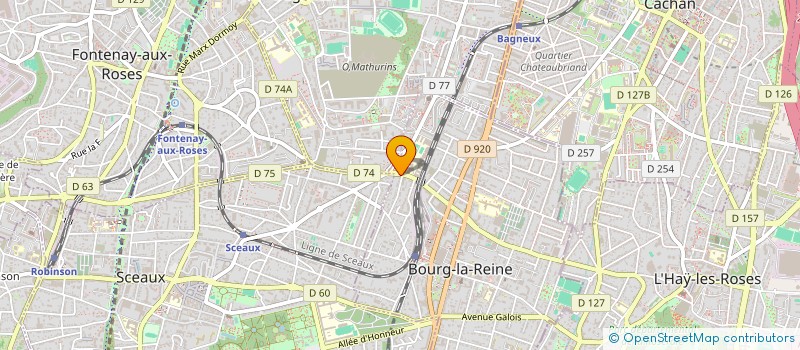 localisation de l'entreprise EUGENIE COUTURE à BOURG-LA-REINE