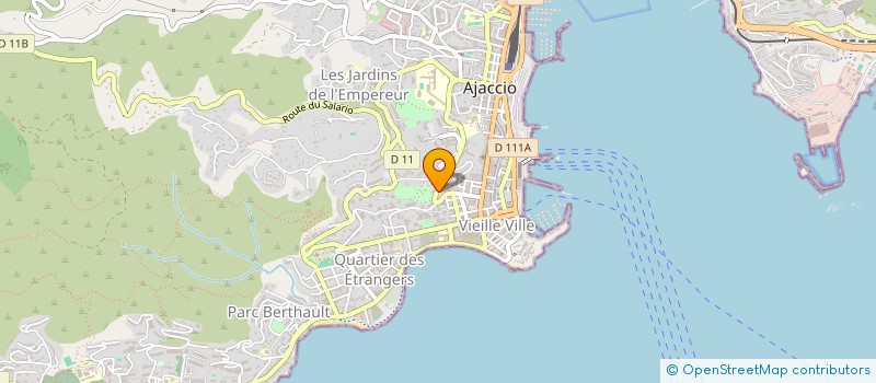 localisation de l'entreprise EUGENIE HOLDING  AJACCIO