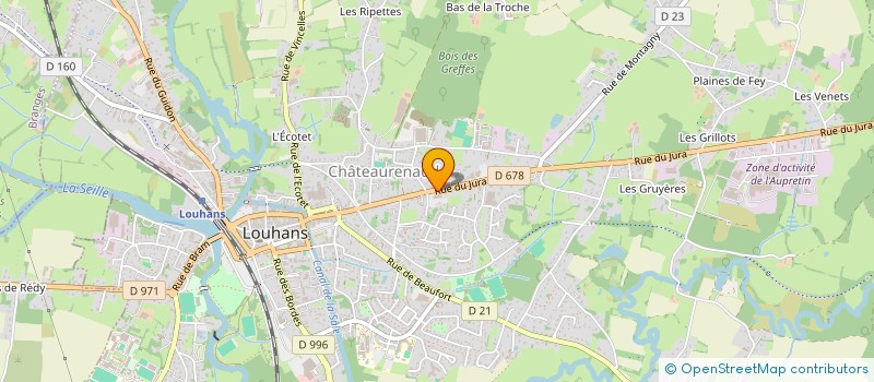 localisation de l'entreprise EUGENIE IMMO à LOUHANS
