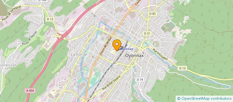localisation de l'entreprise EUGENIO CISNEROS à OYONNAX