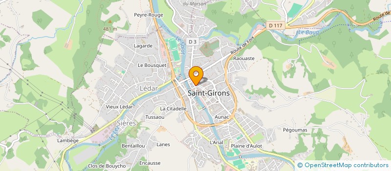 localisation de l'entreprise EUGERONE à SAINT-GIRONS