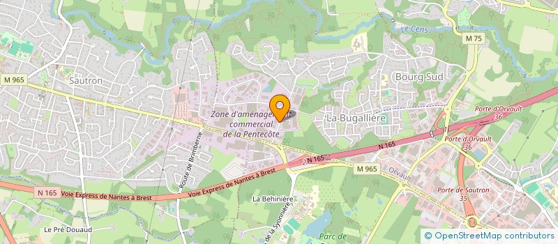 localisation de l'entreprise EUGO à ORVAULT