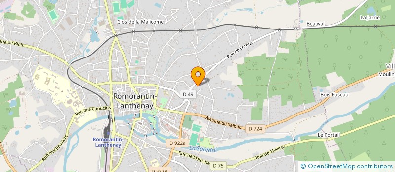 localisation de l'entreprise EUKAFROM à ROMORANTIN-LANTHENAY