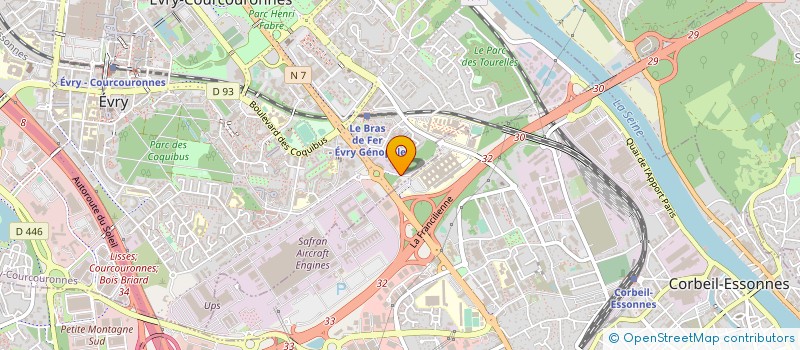 localisation de l'entreprise EUKARYS HOLDING  EVRY-COURCOURONNES