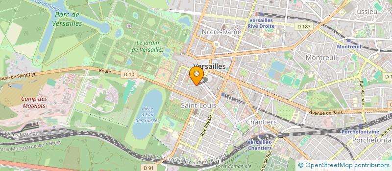 localisation de l'entreprise EUKRINEIA à VERSAILLES