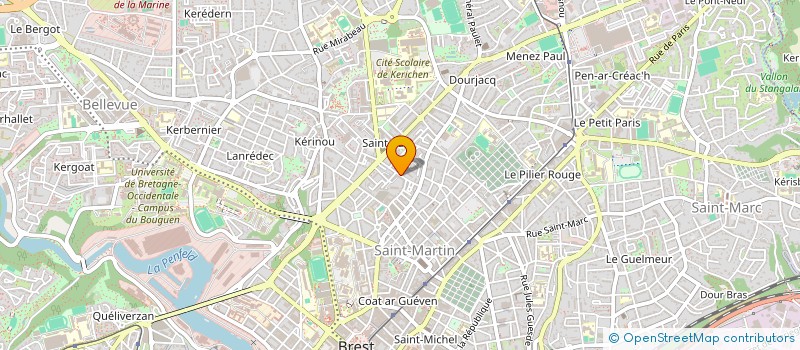 localisation de l'entreprise EUL HENOCQ RENOV à BREST