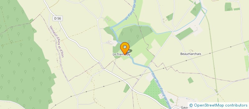 localisation de l'entreprise EUL TREMBLAY  VERNEUIL D'AVRE ET D'ITON