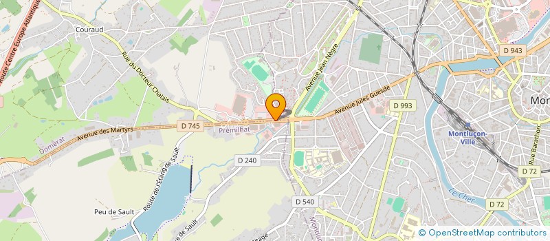 localisation de l'entreprise EULALIE à DOMERAT