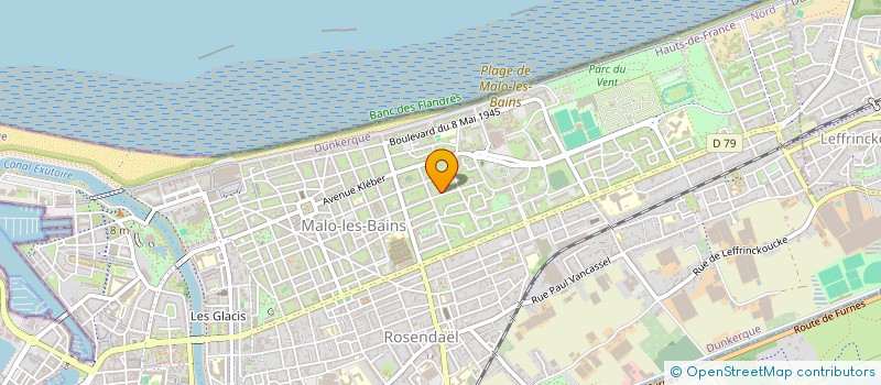 localisation de l'entreprise EULALIE à DUNKERQUE