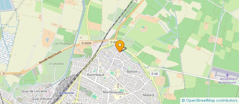 localisation de l'entreprise EULALY ET GABYN  NARBONNE