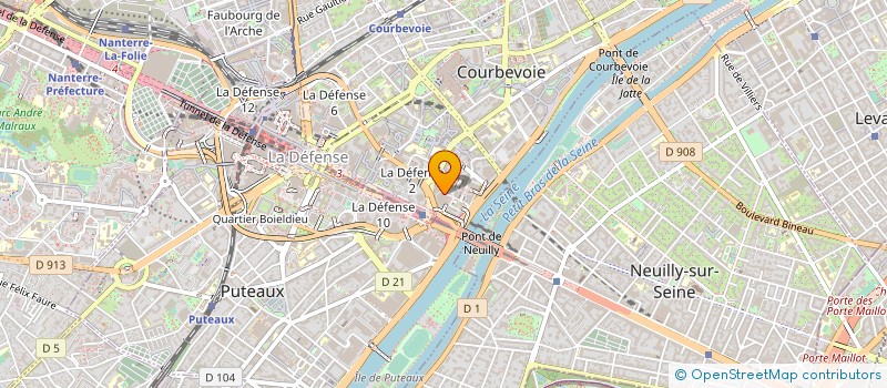 localisation de l'entreprise EULER HERMES CREDIT FRANCE à COURBEVOIE