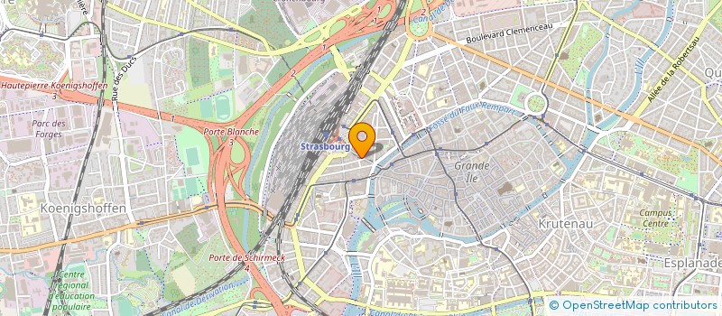 localisation de l'entreprise EULLER à STRASBOURG