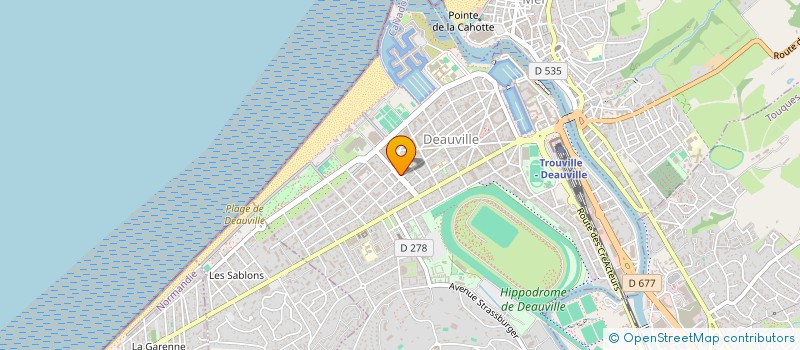 localisation de l'entreprise EUMENIAR HOLDING à DEAUVILLE