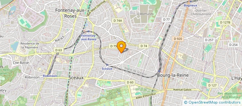 localisation de l'entreprise EUNICE SARL SOC CONSEIL ET TRANS D'ENT à SCEAUX