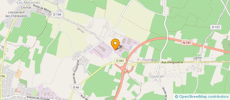 localisation de l'entreprise EUNOBLE VINS à FOUSSIGNAC