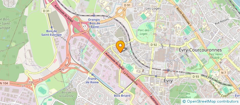 localisation de l'entreprise EUNOIA CONCIERGERIE à EVRY-COURCOURONNES