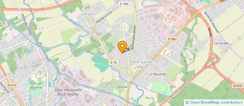 localisation de l'entreprise EUNOIA DECORATION  PONT-SAINTE-MARIE