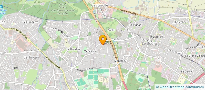 localisation de l'entreprise EUPF  EYSINES