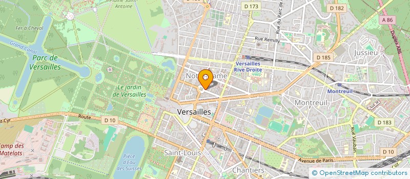 localisation de l'entreprise EUPHONIE à VERSAILLES