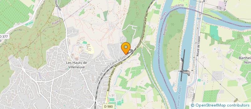 localisation de l'entreprise EUPHORBA  VILLENEUVE-LES-AVIGNON