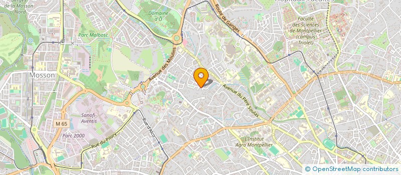 localisation de l'entreprise EUPHORBE à MONTPELLIER