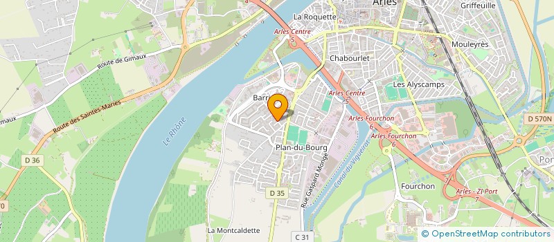 localisation de l'entreprise EUPHORBE PAYSAGE à ARLES