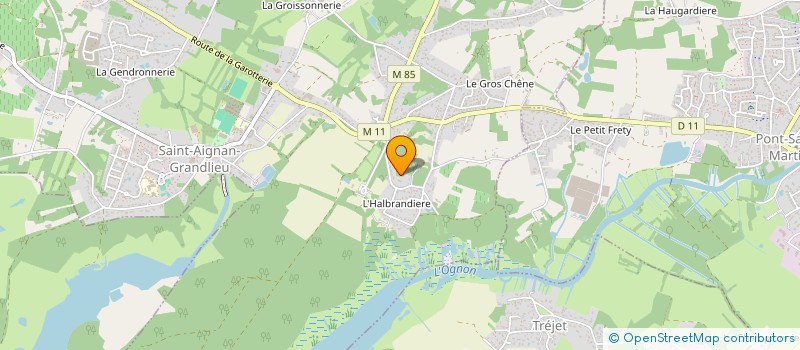 localisation de l'entreprise EUPHYLLIA  SAINT-AIGNAN-GRANDLIEU