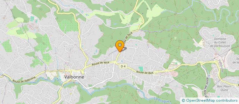 localisation de l'entreprise EUPROCTES  VALBONNE