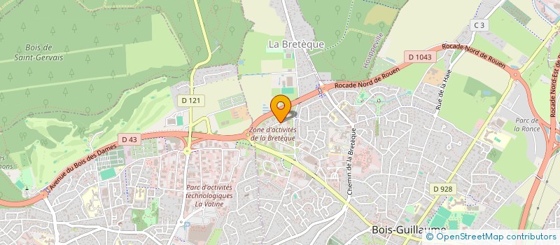 localisation de l'entreprise EUR'ALLIANCE à BOIS-GUILLAUME