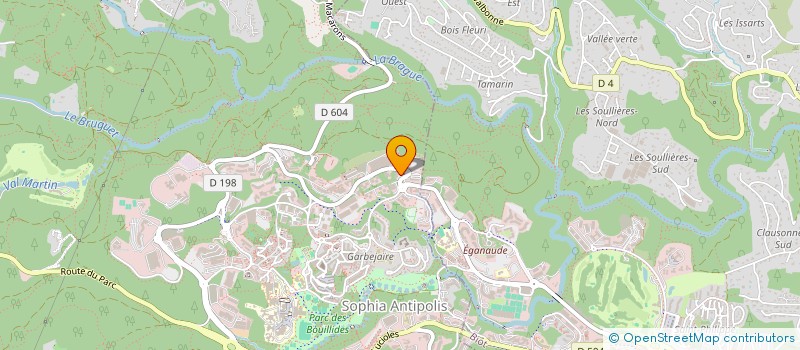 localisation de l'entreprise EUR D'ENERGIES RENOUVELABLES (EER)  VALBONNE