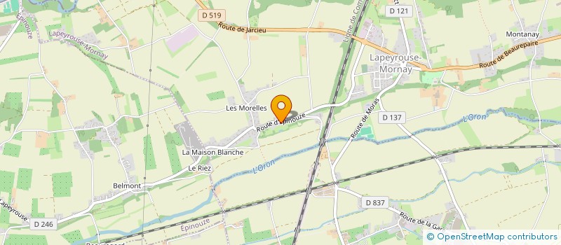localisation de l'entreprise EUR DE CONTROLE METALLURGIQUE FRANCE à LAPEYROUSE-MORNAY
