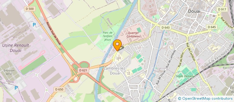 localisation de l'entreprise EUR'EQUIP à LAMBRES-LEZ-DOUAI